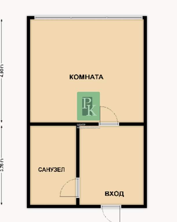 Продам однокомнатную квартиру 37 м.кв.